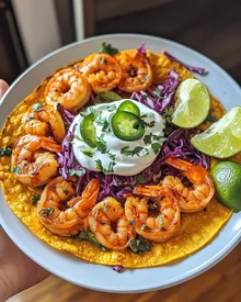 Delicious Spicy Sriracha Shrimp Tacos