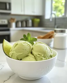 Creamy Avocado Ice Cream Delight