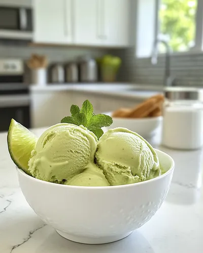 Creamy Avocado Ice Cream Delight