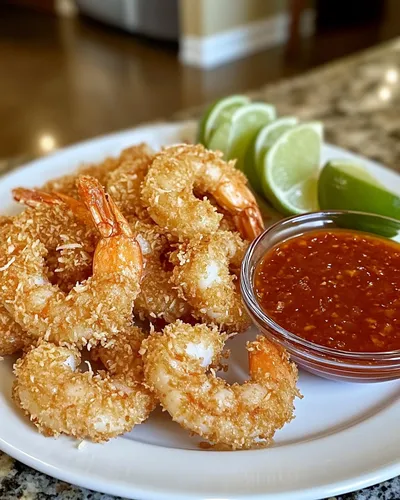 Crispy Coconut Shrimp with Sweet Chili Sauce