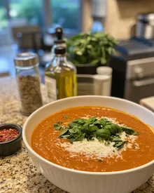 Delicious Creamy Tomato Basil Soup