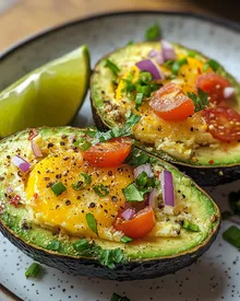 Delicious Baked Avocado Eggs