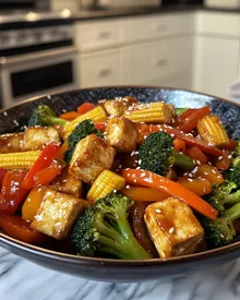 Delicious Veggie Stir Fry with Tofu