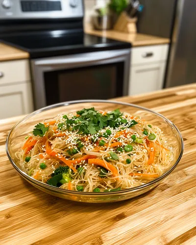 Delicious Garlic Noodles with Vegetables