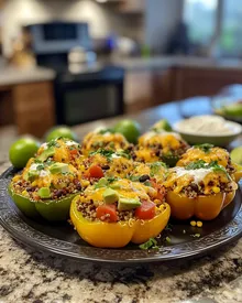 Delicious Stuffed Bell Peppers with Quinoa