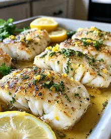 Delicious Baked Lemon Herb Cod