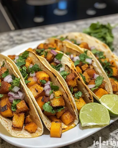 Vegan Pumpkin Al Pastor Tacos