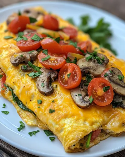 Delicious Veggie Packed Omelet