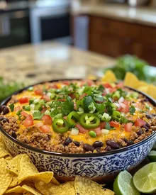 Irresistible Cheesy Taco Dip Delight