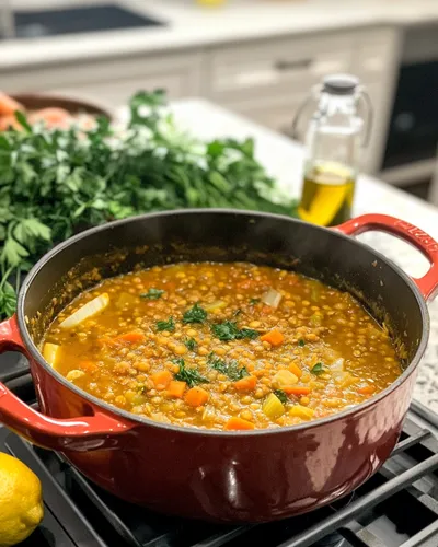 Hearty Vegan Lentil Soup