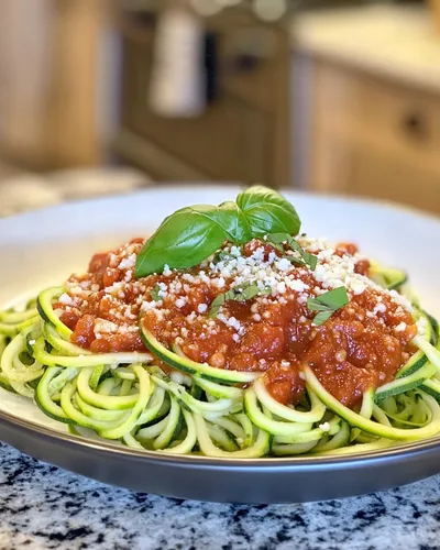 Delicious Zucchini Noodles with Marinara Sauce