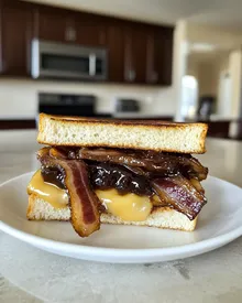 Gourmet Grilled Cheese with Bacon Jam